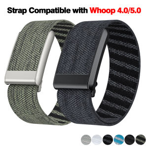 Nylon Sport Band Compatible with Whoop Band 4.0/5.0 Strap Men Women with Bumper Case Breathable Nylon Adjustable Waterproof