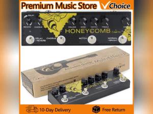 IRIN | Caline Multi-Effects Processor CP-48 Honey Comb Digital Effect Pedal for Acoustic Guitar Chorus Delay Reverb Notch Boost EQ