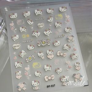 3D Embossed Cartoon Pattern Waterproof Pen Handle Mobile Phone Decoration Sticker Nail Art Adhesive Paper Stick on Decals