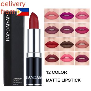 CHOWGOLI 【Local Delivery 】HANDAIYAN Durable Waterproof Velvet Matte And Easy To Color Not Easy To Fade Non-stick Cup Plain Color And Dry Lipstick