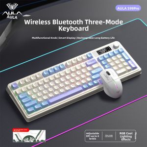 AULA-MOJING | Quiet Multi-Mode Bluetooth Keyboard and Mouse Set