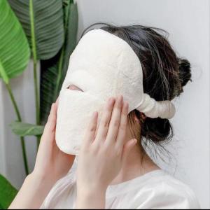 Face Steaming Hot Compress Towel Mask White Towel Facial Beauty Tool 19.9 per Piece Home Fabric Face Towel for Facial Care