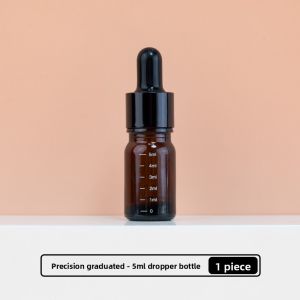 Scale Dropper Storage Bottle Empty Glass Bottle Travel Essential Oil Mixing Bottle Dark Brown Essence High-Grade Perfume Medical