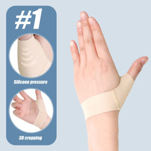1PC Thumb Compression Sleeve – Soft Elastic Support Brace for Arthritis-Breathable Thumb Stabilizer for SportsWork & Daily Use