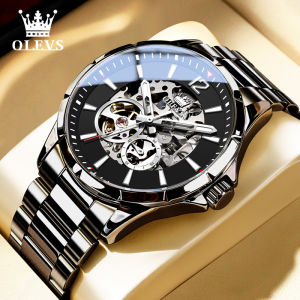 OLEVS | Mens Mechanical Watch with Hollow Design and Luminous Feature