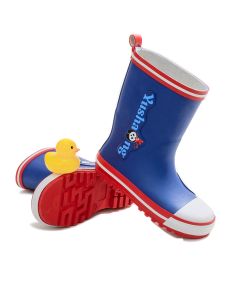 New 2025 Childrens Rain Boots Boys Girls Waterproof Non-Slip Fleece-Lined Rubber Shoes Wear-Resistant for Kids Medium to Large