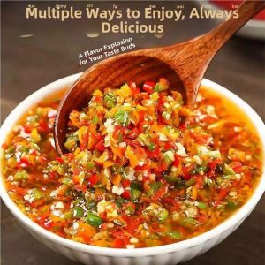 Green and Red Chili Peppers Hot & Spicy Sauce Chopped Pepper Sauce