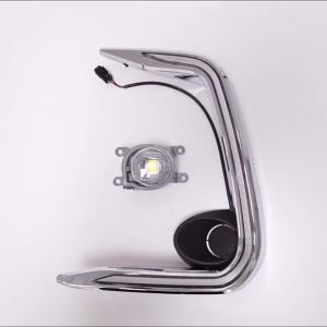 Chrome Trim Đèn Chạy Ban Ngày DRL Cho Toyota Corolla 2021 Đèn Sương Mù LED Cản Trước 3400LM Đèn Báo Rẽ Khi Lái Xe Bạc 12V