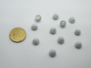 8mm 10mm Buttons Butang [Free Paku Rivet] for Jewelry Making DIY Clothes Fabrics Baju Tudung