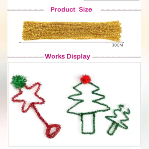 100Pcs Fuzzy Wire Velvet Strips Homemade Bouquet DIY Artificial Flower Handmade Decor Holiday Gift