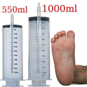 1000ml Large Syringe Set for Science Laboratory Liquid Plant Irrigation Ink Fish Tank Water Change Large Animal Feeding Mu