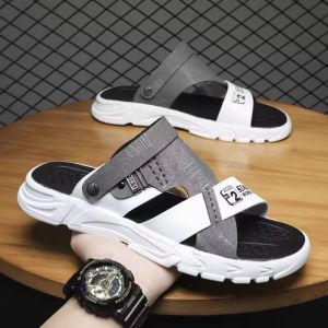 Mens Summer Outdoor Sports Anti-slip Wear-Resistant Soft Bottom Driving Sandals Casual Breathable Thick Bottom EVA Slip-On Clog Shoes