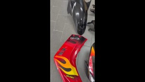 COVERSET LC V1 LC135 YAMAHA ORIGINAL HLY MERAH API VRC1 FREE EMBLEM STRIPE SIAP TAMPAL / M-SEKI / M-MATE