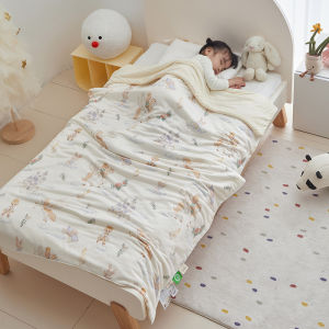 Mùa Hè Mùa Hè Vải Lụa Băng Vẽ Tay Cho Trẻ Em Chăn Lưới Máy Giặt Chăn Lưới Học Viện Gió Mát Mẻ Chăn Lưới Cho Trẻ Sơ Sinh