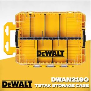 DeWalt | DEWALT DWAN2190 Large Tough Storage Case 220x170x32mm Internal Partition for Detachable Drill Bit Hand Tool Accessories Organize
