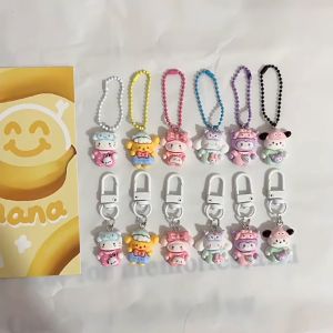 🔥Cozyrooms👍Cute Pajamas Sanrio Key Chain Cartoon Girl Heart Bag Pendant Student Best Friend Gift