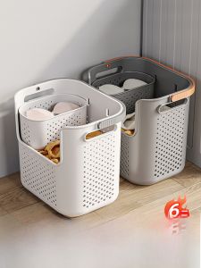 Dirty Clothes Basket For Home Bathroom Hanging Laundry Basket Dirty Laundry Partition Storage Basket Bathroom Wall Hanging Laundry Basket