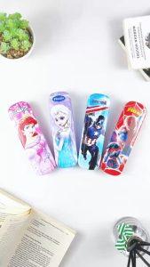 ESCO Kotak Pensil Kaleng 2 Tingkat / Tempat Pensil Pena Fancy Disney / Metal Pencil Case PC-F-56