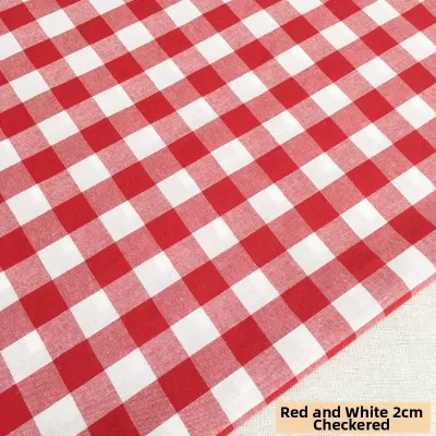 Pure Cotton Check Fabric Plaid