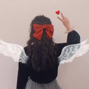 กิ๊บติดผม เครื่องประดับผม แฟชั่น โบว์ใหญ่ โบว์นักเรียน เป็นกิ๊บติดแบบสปริง สวยหรู ผ้าซาติน อุปกรณ์ตกแต่งผม โบว์เเฟชั่น ริบบิ้นโบว์ สีพื้น