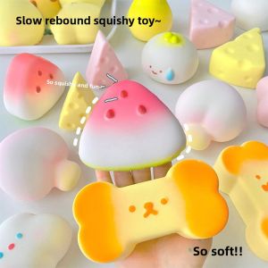 JIFANPAUL | Stress Relief Watermelon Soft Ice Skin Slow Rebound Fruit Stress Ball Toy
