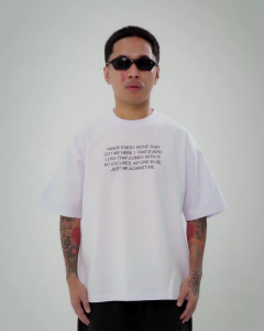 HGHMNDS ONLINE - NO EXCUSES WHITE SHIRT