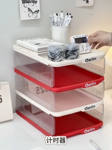 SAVE Multi-Layer Paper Tray Stackable File Organizer Document Storage Rack Office Desk Organizer Rak Dokumen STA08