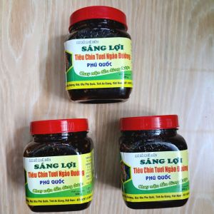 [Thuần Chay 100%] Tiêu Chín Tươi Ngào Đường Phú Quốc SÁNG LỢI Hũ 200g - Chấm Đồ Chay Kho Quẹt Chay Chấm Rau Củ Luộc