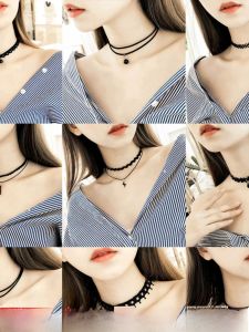 2022 New Arrival Clavicle Chain Neck Chain Short Neck Decorations Neck Band Ins Necklace Female Fashion Net Red Necklace
