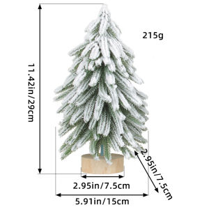 Mini artificial Christmas tree snow frosted pine needle desktop decoration ornament Christmas tree party Navidad Noel Natal