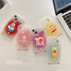 3D ตุ๊กตาการ์ตูน SpongeBob น่ารัก Pai Daxing สบู่ใสเคสมือถือกันกระแทกฝาหลังนุ่มสำหรับ VIVO Y36 Y01 Y02S Y12A Y12S Y15S Y15A Y27 Y31 Y17S Y22S Y21T Y77e Y85 Y16 Y33T Y19 Y20i Y20S Y21S Y21A Y76S Y35 Y50 Y30i Y51 Y75 v9 Y91C Y93 Y95