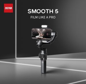 ZHIYUN Smooth 5 Mobile Phone Stabilizer Anti Shake Handheld Pan tilt Intelligent Follow Shooting 360 degree Rotating Shooting Video Mobile Phone Shooting Stand Stabilizer