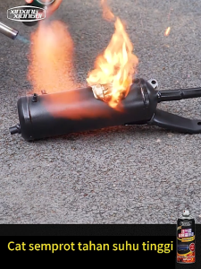 【tinggi Tahan suhu tinggi 1000 ℃】cat semprot suhu tinggi Tahan suhu tinggi kualitas tinggi Cat semprot untuk penggunaan sendiri Cat semprot hitam cerah Cat semprot pengubah warna knalpot mobil dan motor Cat Semprot Chrome