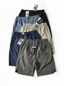 New Ice Silk Quick Dry Breathable Reflective Print Loose Straight Casual Mens Summer Sport Shorts Fashion Urban Style Elastic Waist