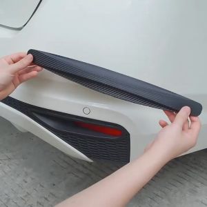 2pcs Bumper Guard Carbon + Stiker Pelindung Bemper Mobil - Pelindung Universal untuk Bumper Mobil