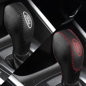 Ford Mondeo 18 Model ฝาครอบเกียร์อัตโนมัติ ของแท้ หนัง อุปกรณ์ตกแต่งภายในรถยนต์ ฝาครอบเบรคมือ ชุดตกแต่ง