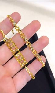 Gelang Cap Emas Asli Kadar 70 16k Kosong Ringan Ukir Wajik Phang Teh Pai Tea Rantai Tangan 1 Gram Kopong Tanpa Permata Polos