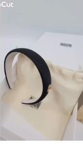 Marithe FRANCOIS GIRBAUD ที่คาดผมสําหรับผู้หญิง CIRCLE LOGO SATIN HAIR BAND