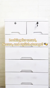 HETEE Drawer storage Cabinet durabox Upgrade Thicken Lockable Plastic clothes Organizer with wheels