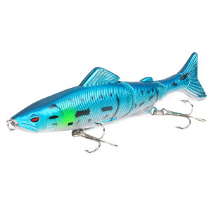 1/8 Cái 18G 13Cm Crankbaits Mồi Câu Cá Nhân Tạo Cứng Wobbler Swimbait Cho Pike Minnow Peche 3 Đoạn