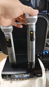 Trident X2-BLACK Professional UHF Wireless Microphone System and 30 Adjustable Frequency Set