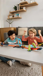 Mainan Anak 35PCS LAUNCHING VEHICLE DINOSAUR TRACK 887  Mobil Anak Tema Dinosaurus Mainan Balap Seru