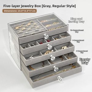 AOQILA | High-end Elegant Drawer Jewelry Box