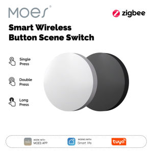 MOES | MOES Tuya ZigBee Smart Wireless Button Scene Switch BatteryPowered Mobile Setting Multi-scene Linkage Wireless Remote Controller