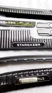 Ốp bậc cửa Nẹp bước chân Trong Ngoài CARBON xe Stargazer 2022 2023 2024 2025 vân Cacbon cao cấp