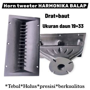 HORN TWEETER HARMONIKA BALAP UKURAN DAUN 19×33 BAHAN ALUMINIUM DRAT DIRAL HARGA GROSIRAN