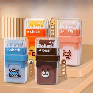 Mornings Light Two-In-One Roller Eraser Non-Toxic Easy Clean Dual-Head Cute Cartoon Design for Elementary School Students