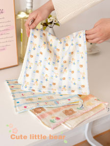 Asight Pure Cotton Childrens Face Towel Six Layers Muslin Soft Absorbent Bath Towel for Kids A-Class Face Wash Towel