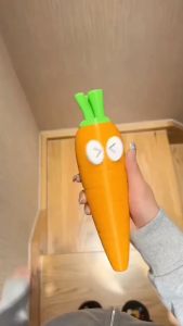 Local Stock 3D radish knifeToy Gravity Carrot Telescopic Sword Joke Trick Funny Finger Toys Decompressing Popular Gift