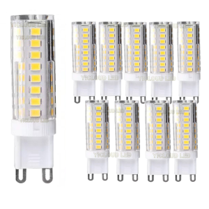 หลอดไฟ LED G9 10 ชิ้น 7W 9W 12W 15W 18W AC 220V 230V หลอดไฟ LED G9 หลอดไฟ LED SMD 2835 ใช้แทนหลอดฮาโลเจน 30/40W
